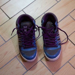 Adidas Top Ten Hi-Tops Purple and Blue